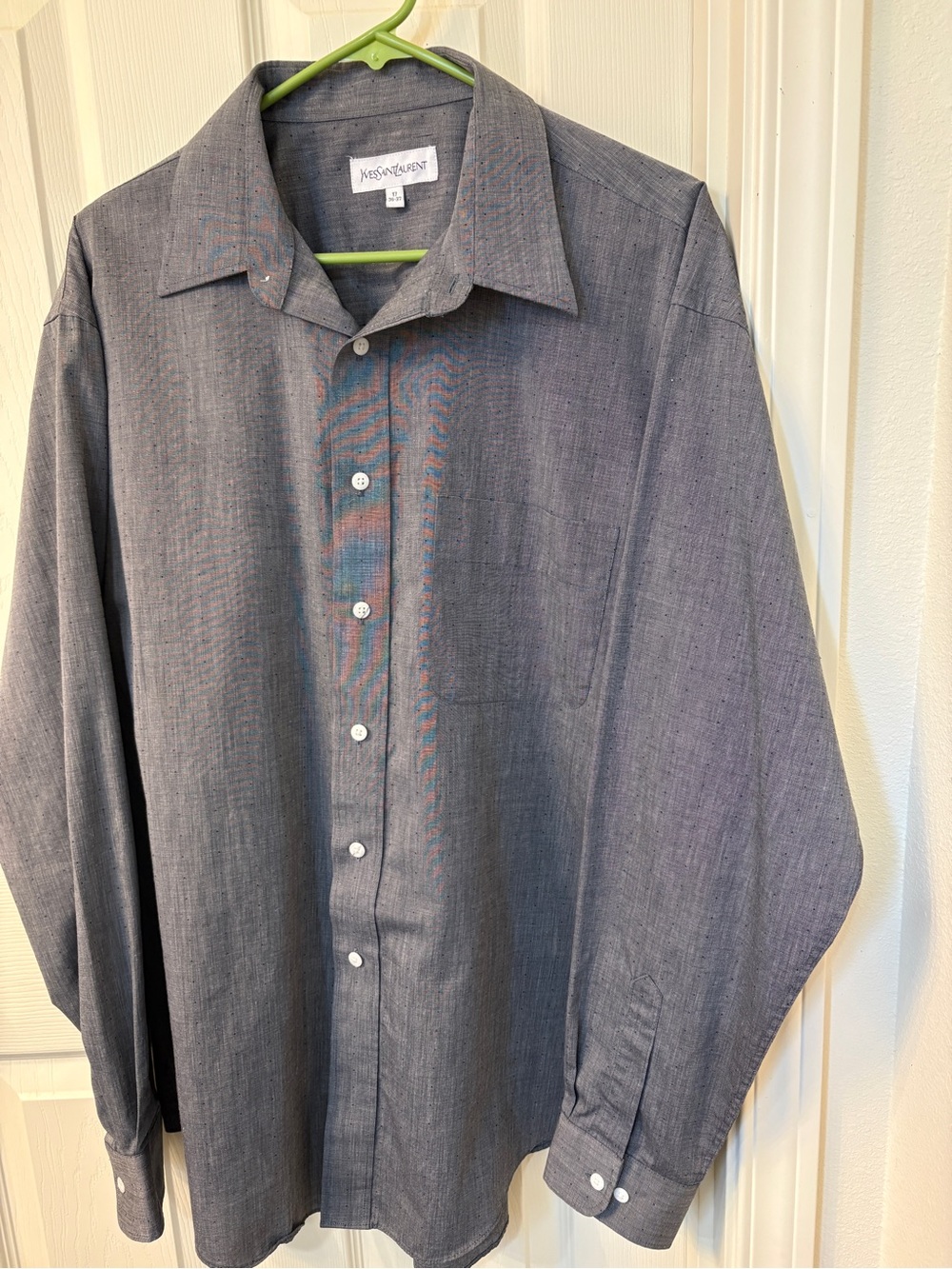 Yves Saint Laurent Men's Heather Gray Shirt